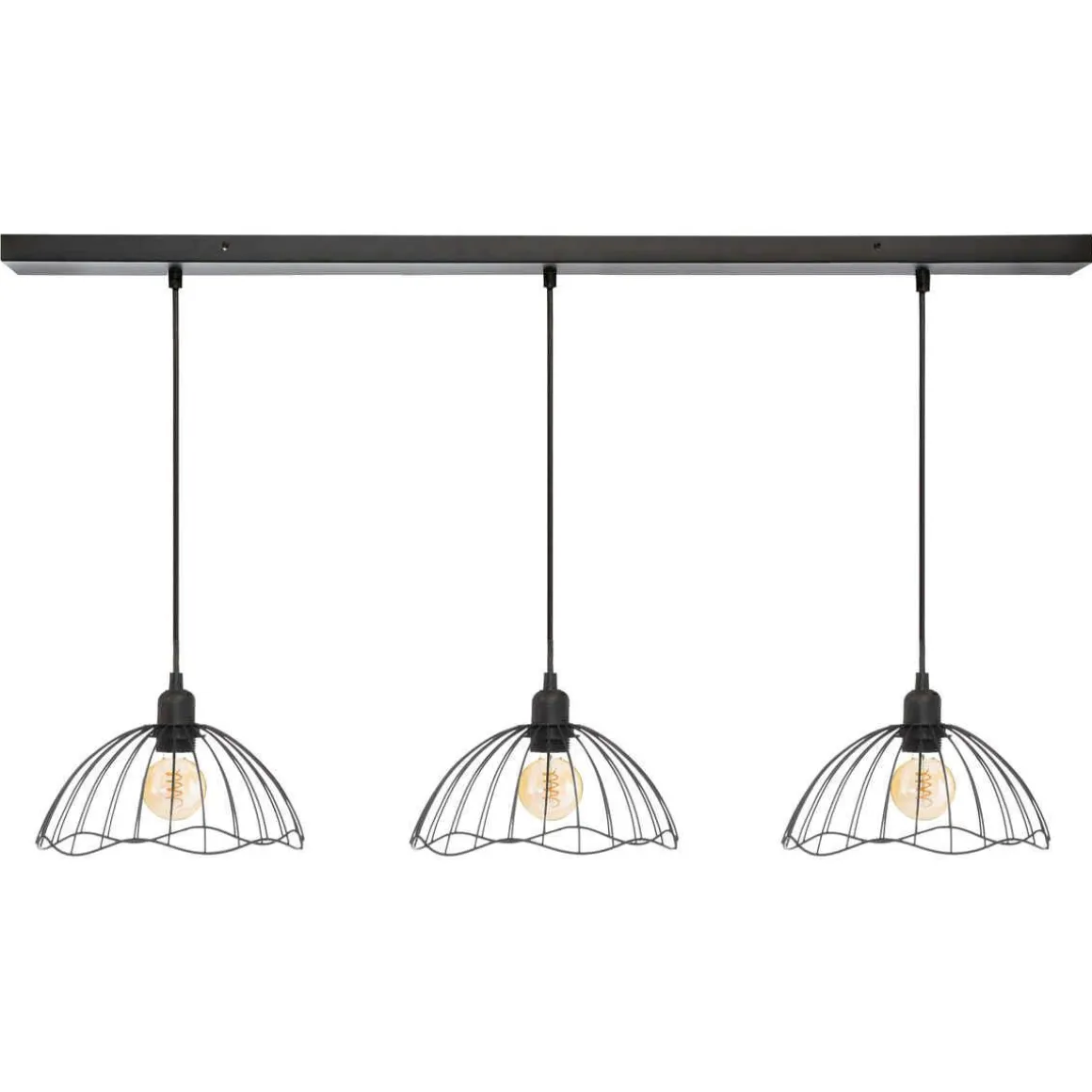 SUSPENSION X3 METAL FIL GALT NOIR D.24CM