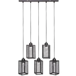 SUSPENSION X5 METAL HUNE NOIR L.28CM