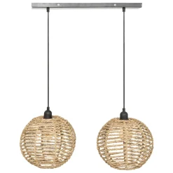 SUSPENSION X2 ROTIN RANA NATUREL L.50CM