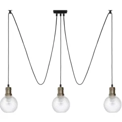 SUSPENSION X3 VERRE KAT TRANSPARENT D.14CM