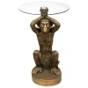 TABLE A CAFE WILD MONKEY OCRE D.40CM