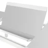 TABLE ALLURE EXTENSIBLE GRIS BLANC 10 PLACES