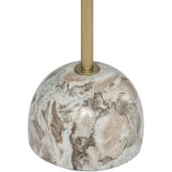 TABLE APPOINT MARBRE NEMA BEIGE D.35.5X58CM
