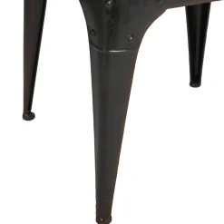 TABLE APPOINT TOROF NOIR D.40X40X41.5CM
