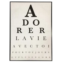 TABLEAU MESSAGE AVEC CADRE D.60X90CM