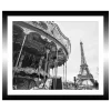 TABLEAU 25X25CM BAGUETTE NOIRE CARROUSSEL