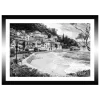 TABLEAU 35X25CM BAGUETTE NOIRE FRONT MER