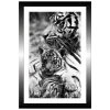 TABLEAU 20X30CM BAGUETTE NOIRE TIGRE
