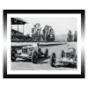TABLEAU 30X25CM BAGUETTE NOIRE VINTAGE CARS