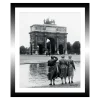 TABLEAU 25X30CM BAGUETTE NOIRE VINTAGE MAMIE ARC TRIOMPHE