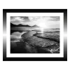 TABLEAU 25X20CM BAGUETTE NOIR MER