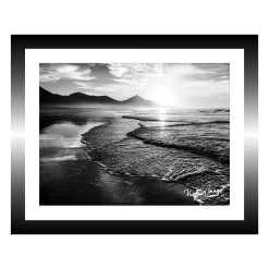 TABLEAU 25X20CM BAGUETTE NOIR MER