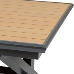 TABLE AXIOME EXTENSIBLE ALUMINIUM NOIX GRAPHITE 12 PLACES