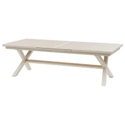 TABLE AXIOME EXTENSIBLE ALUMINIUM LIN ARGILE 12 PLACES
