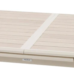TABLE AXIOME EXTENSIBLE ALUMINIUM LIN ARGILE 10 PLACES