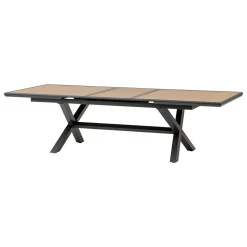 TABLE AXIOME EXTENSIBLE ALUMINIUM NOIX GRAPHITE 10 PLACES