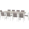 TABLE AXIOME EXTENSIBLE ALUMINIUM SEPIA 10 PLACES