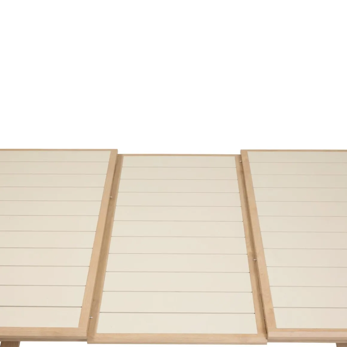 TABLE AXIOME EXTENSIBLE ALUMINIUM ARGILE HONEY 10 PLACES