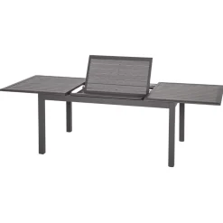 TABLE AZUA EXTENSIBLE ALUMINIUM EXPRESSO TONKA 10 PLACES