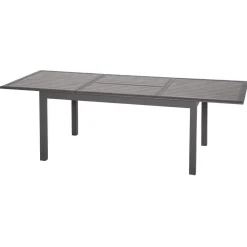 TABLE AZUA EXTENSIBLE ALUMINIUM EXPRESSO TONKA 10 PLACES