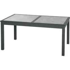 TABLE AZUA EXTENSIBLE VERRE STORM GRAPHITE 10 PLACES