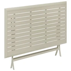 TABLE AZUA PLIANTE ALUMINIUM ARGILE 6 PLACES
