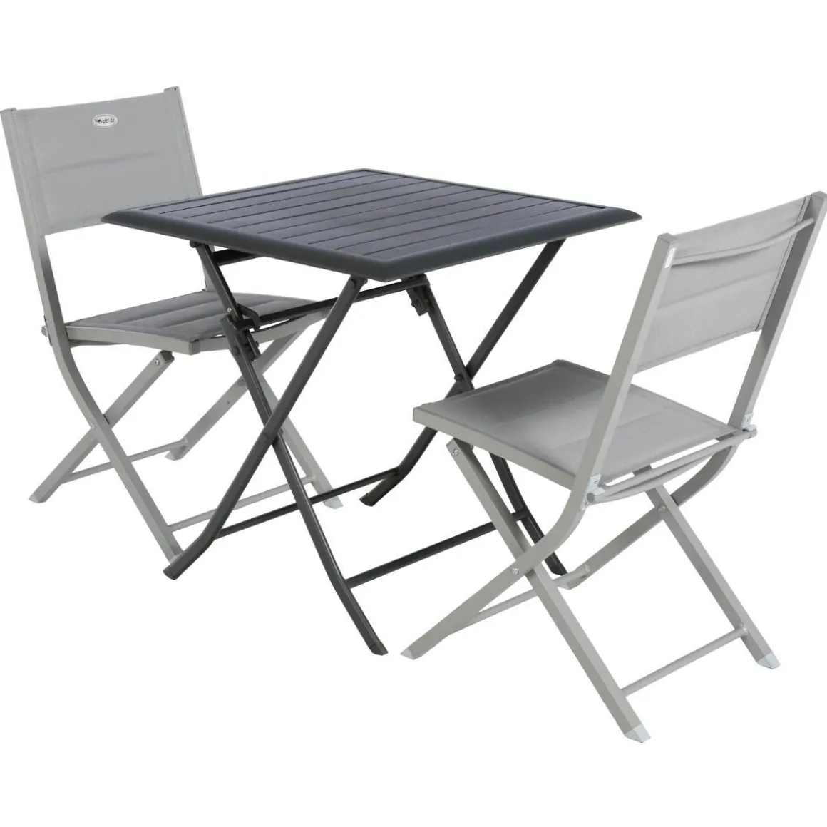 TABLE AZUA PLIANTE ALUMINIUM GRAPHITE 2 PLACES