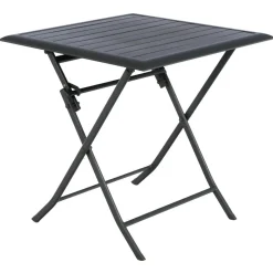 TABLE AZUA PLIANTE ALUMINIUM GRAPHITE 2 PLACES