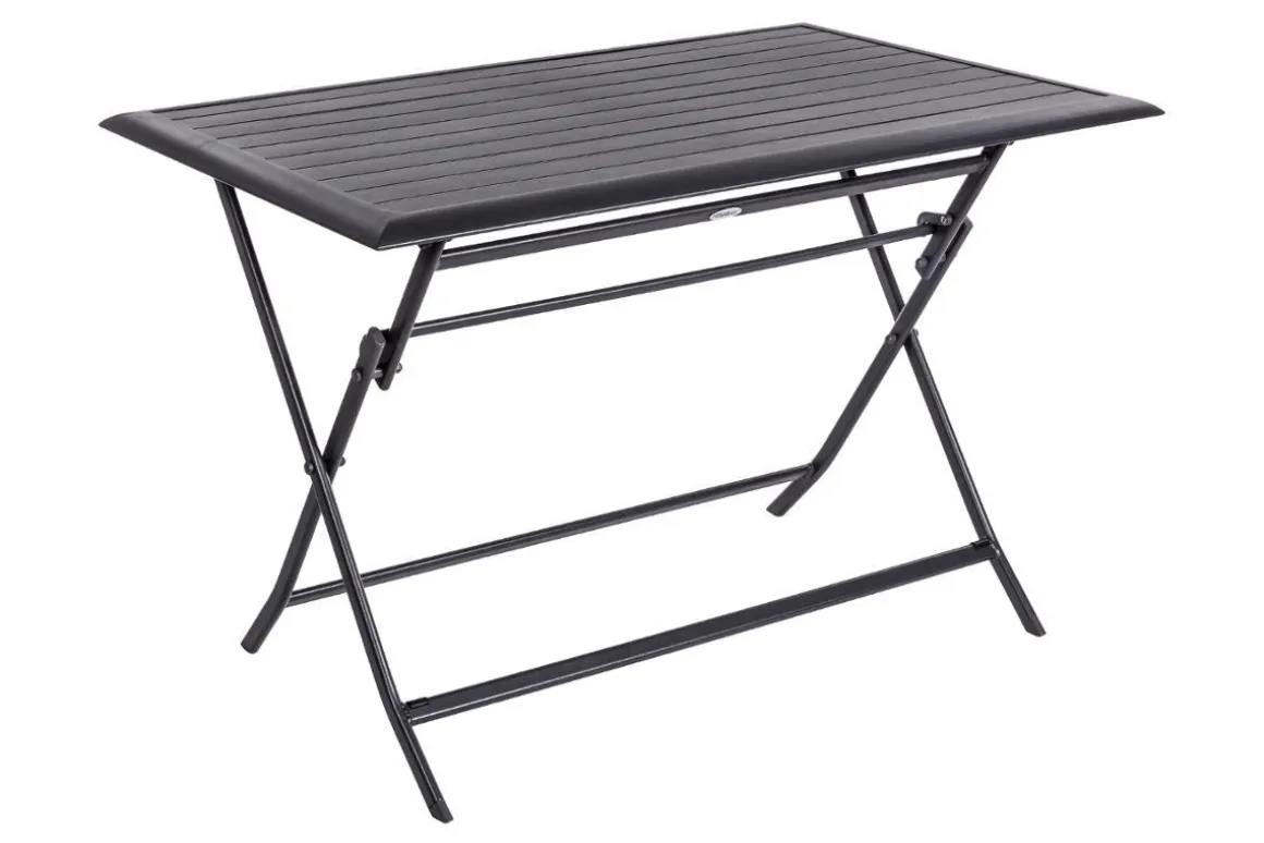 TABLE AZUA PLIANTE ALUMINIUM GRAPHITE 4 PLACES