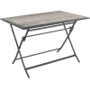 TABLE AZUA PLIANTE SMOKE 4 PLACES