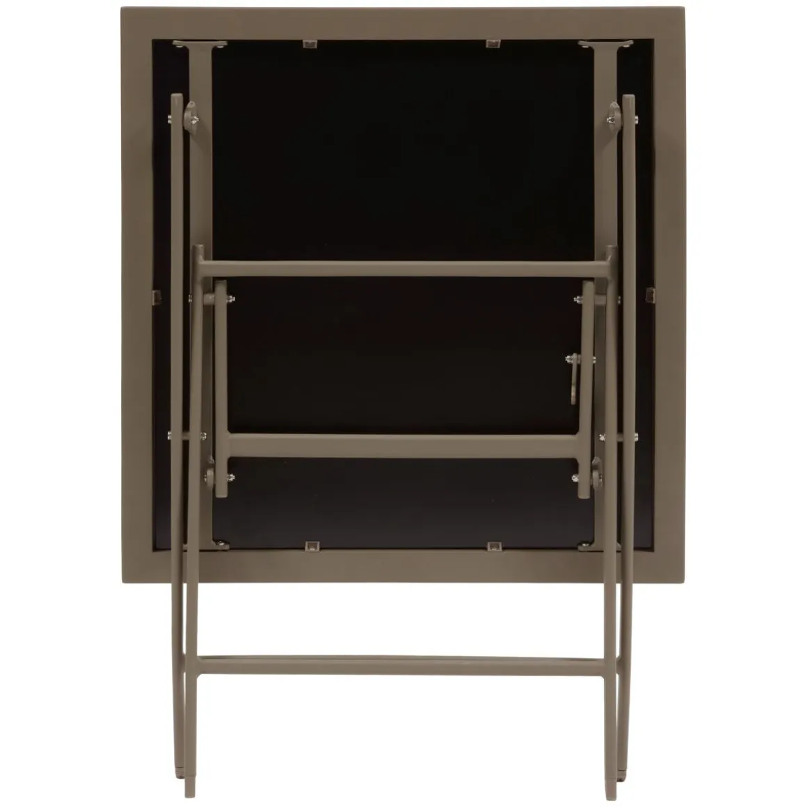TABLE AZUA PLIANTE VERRE IMPRIME 2 PLACES TRUFFE CAFE