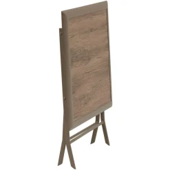 TABLE AZUA PLIANTE VERRE IMPRIME 2 PLACES TRUFFE CAFE