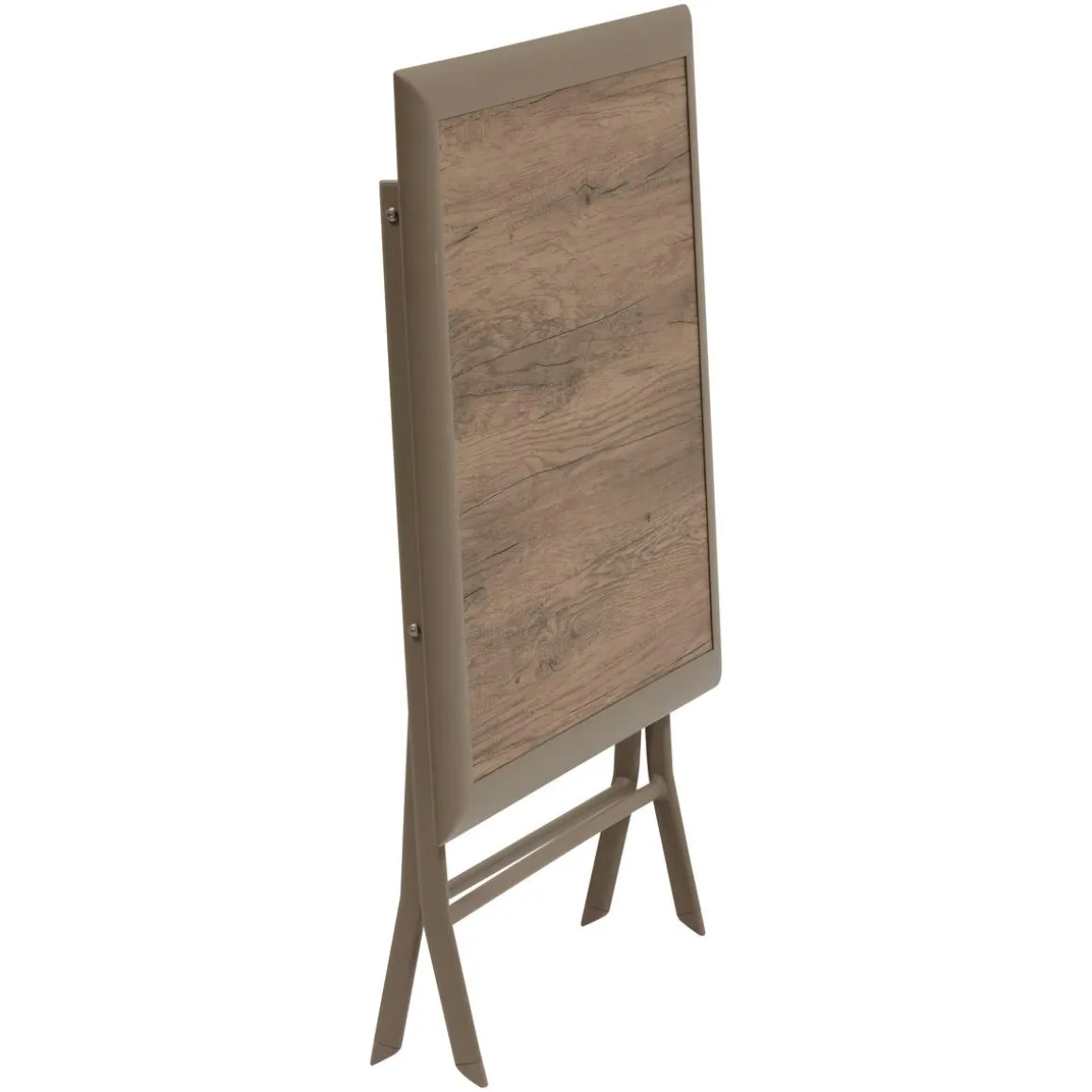 TABLE AZUA PLIANTE VERRE IMPRIME 2 PLACES TRUFFE CAFE