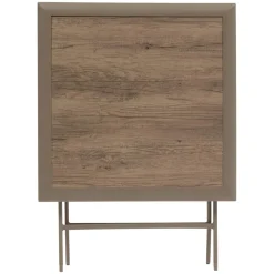 TABLE AZUA PLIANTE VERRE IMPRIME 2 PLACES TRUFFE CAFE
