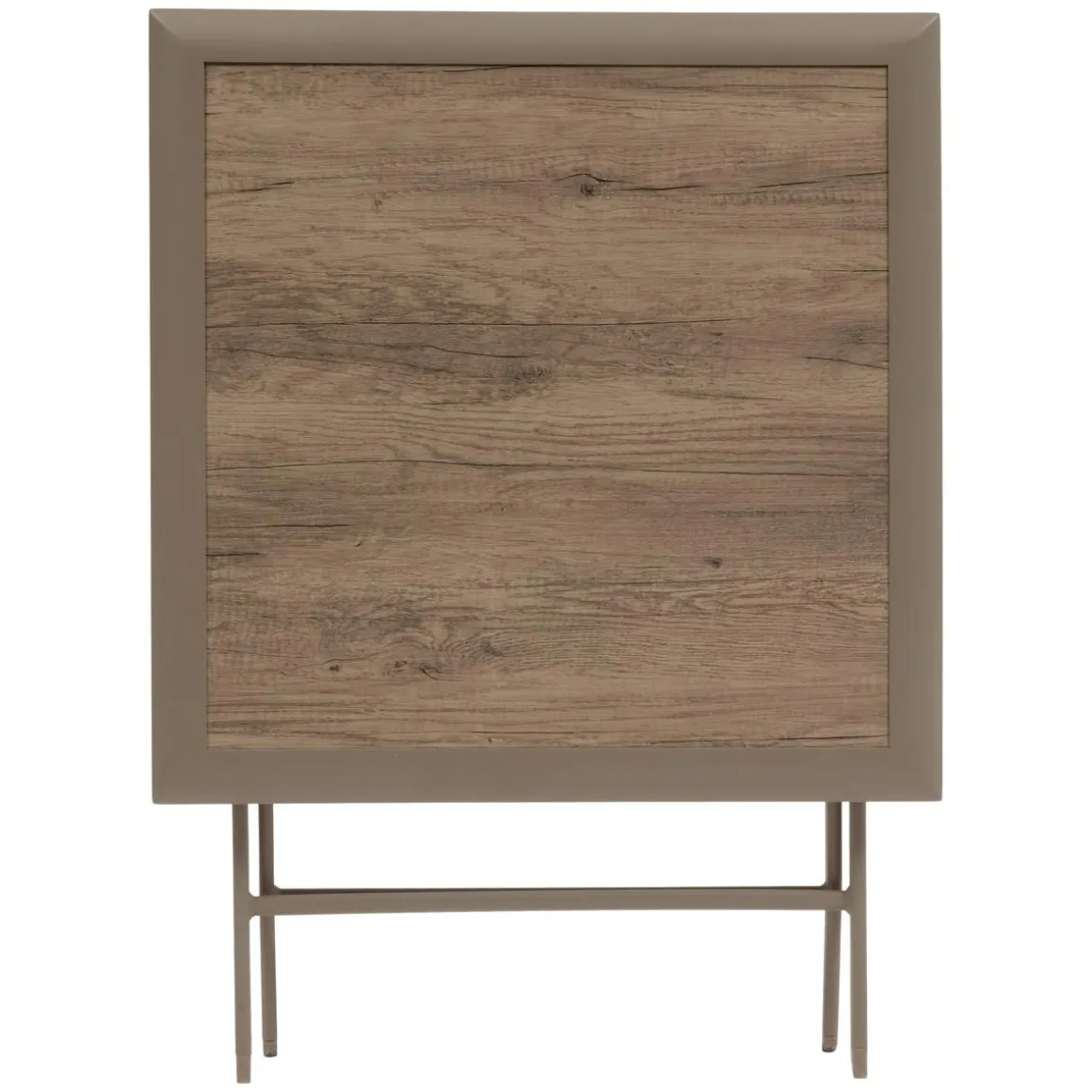 TABLE AZUA PLIANTE VERRE IMPRIME 2 PLACES TRUFFE CAFE