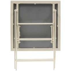 TABLE AZUA PLIANTE VERRE IMPRIME 2 PLACES EPEAUTRE ARGILE