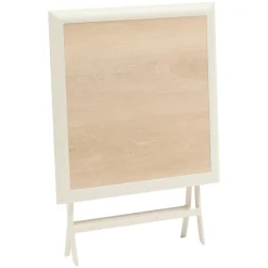 TABLE AZUA PLIANTE VERRE IMPRIME 2 PLACES EPEAUTRE ARGILE