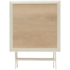 TABLE AZUA PLIANTE VERRE IMPRIME 2 PLACES EPEAUTRE ARGILE