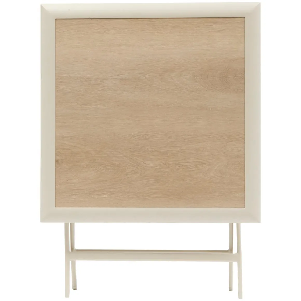 TABLE AZUA PLIANTE VERRE IMPRIME 2 PLACES EPEAUTRE ARGILE