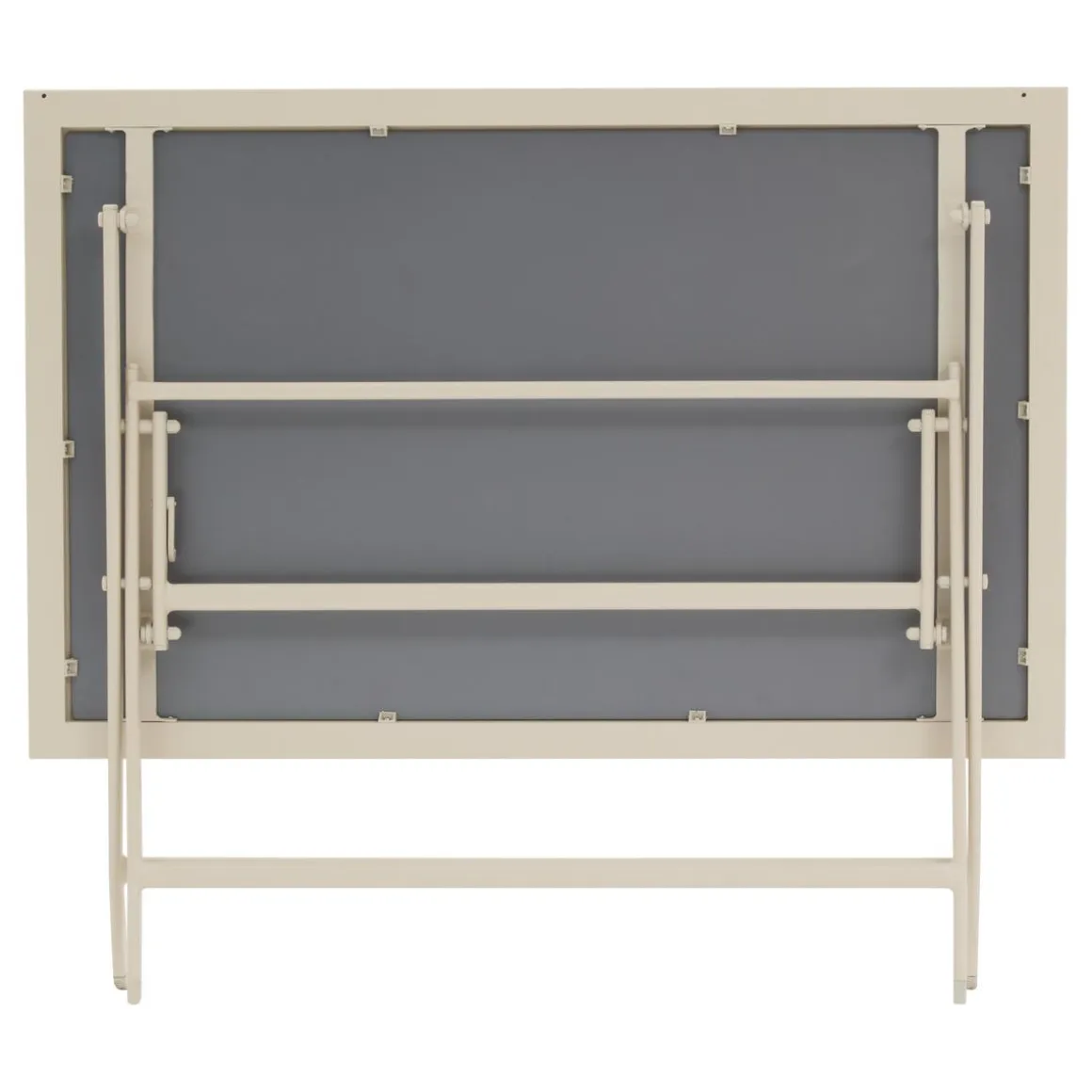 TABLE AZUA PLIANTE VERRE IMPRIME 4 PLACES EPEAUTRE ARGILE