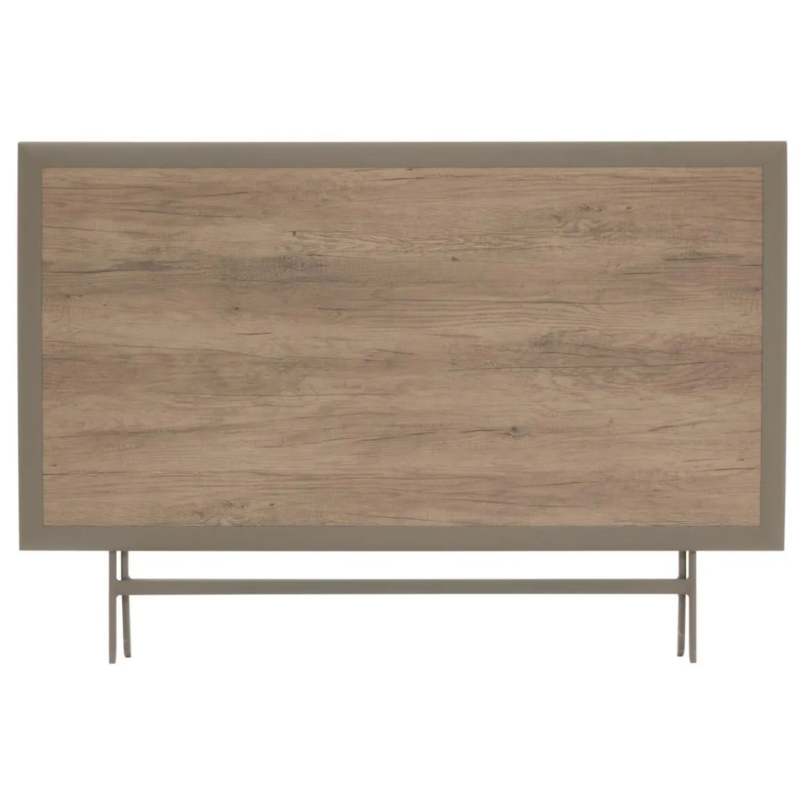 TABLE AZUA PLIANTE VERRE IMPRIME 6 PLACES TRUFFE CAFE