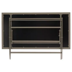 TABLE AZUA PLIANTE VERRE IMPRIME 6 PLACES TRUFFE CAFE