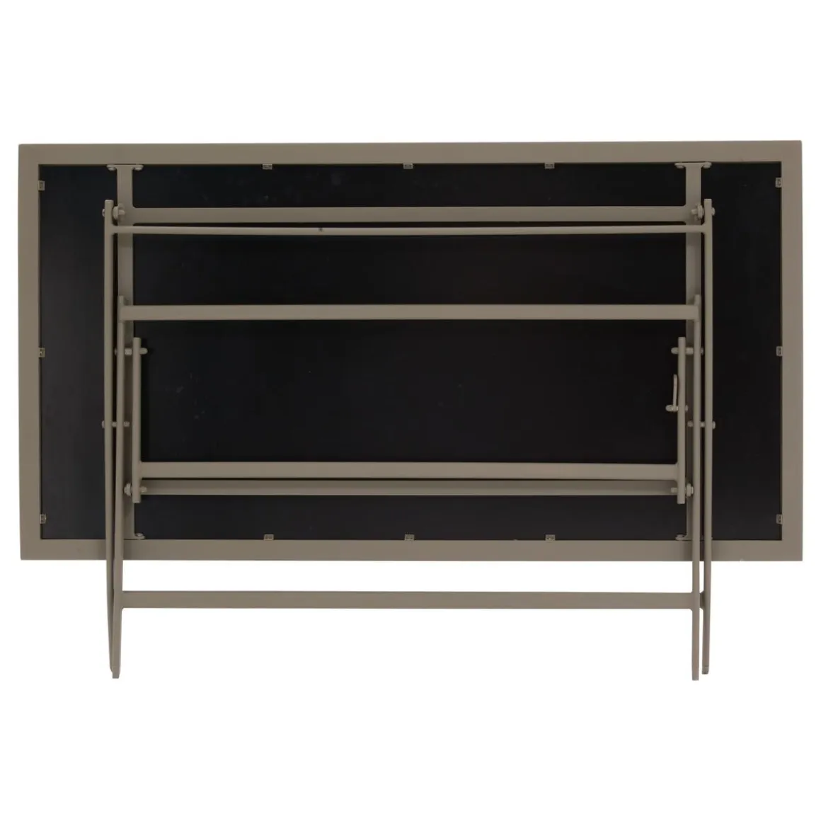 TABLE AZUA PLIANTE VERRE IMPRIME 6 PLACES TRUFFE CAFE