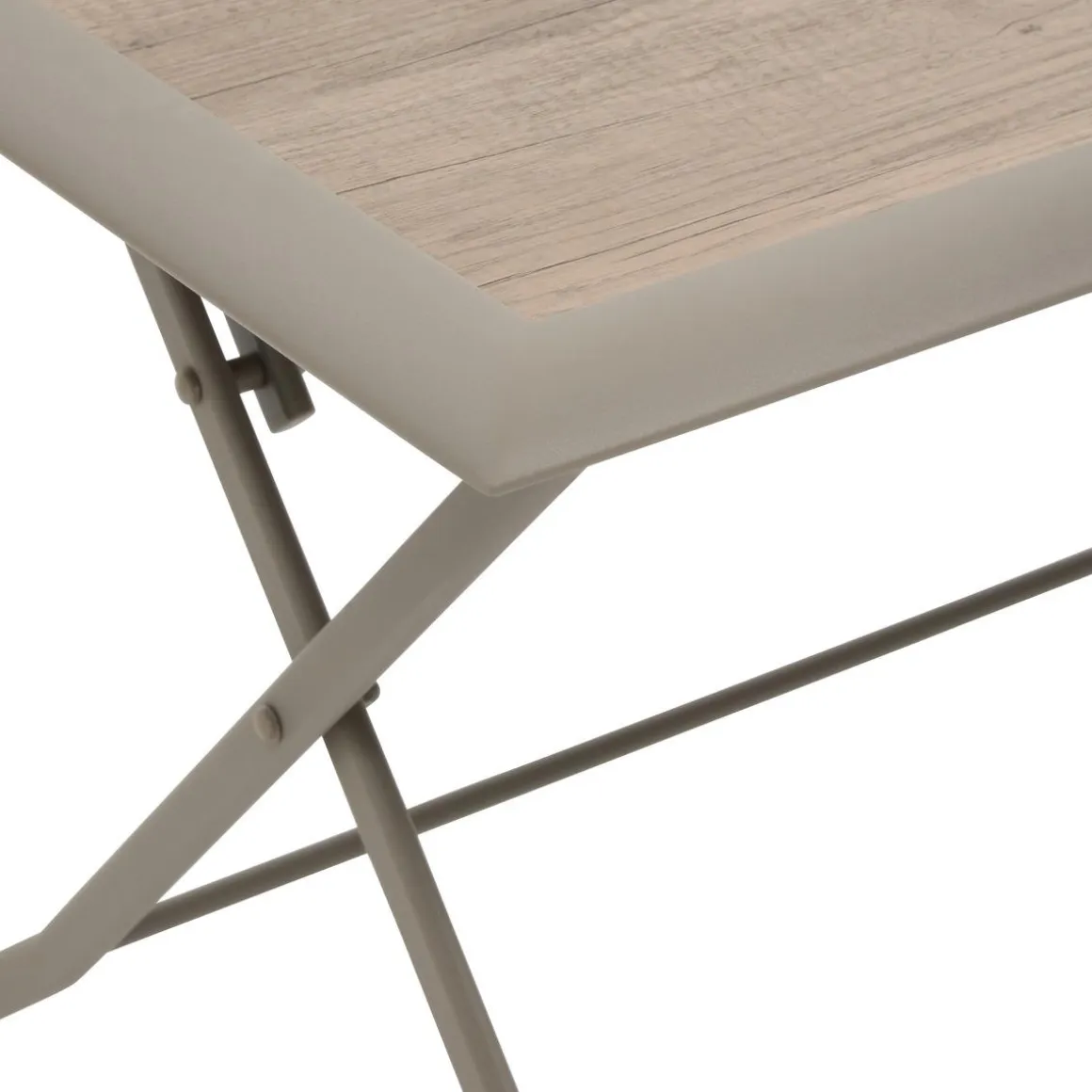 TABLE AZUA PLIANTE VERRE IMPRIME 6 PLACES TRUFFE CAFE