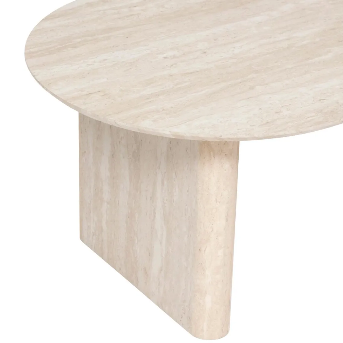 TABLE BASSE ANAYA EFFET TRAVERTIN BEIGE 120X60X40CM