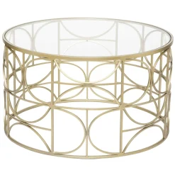 TABLE BASSE ARTIFICE DORE D.71X41CM
