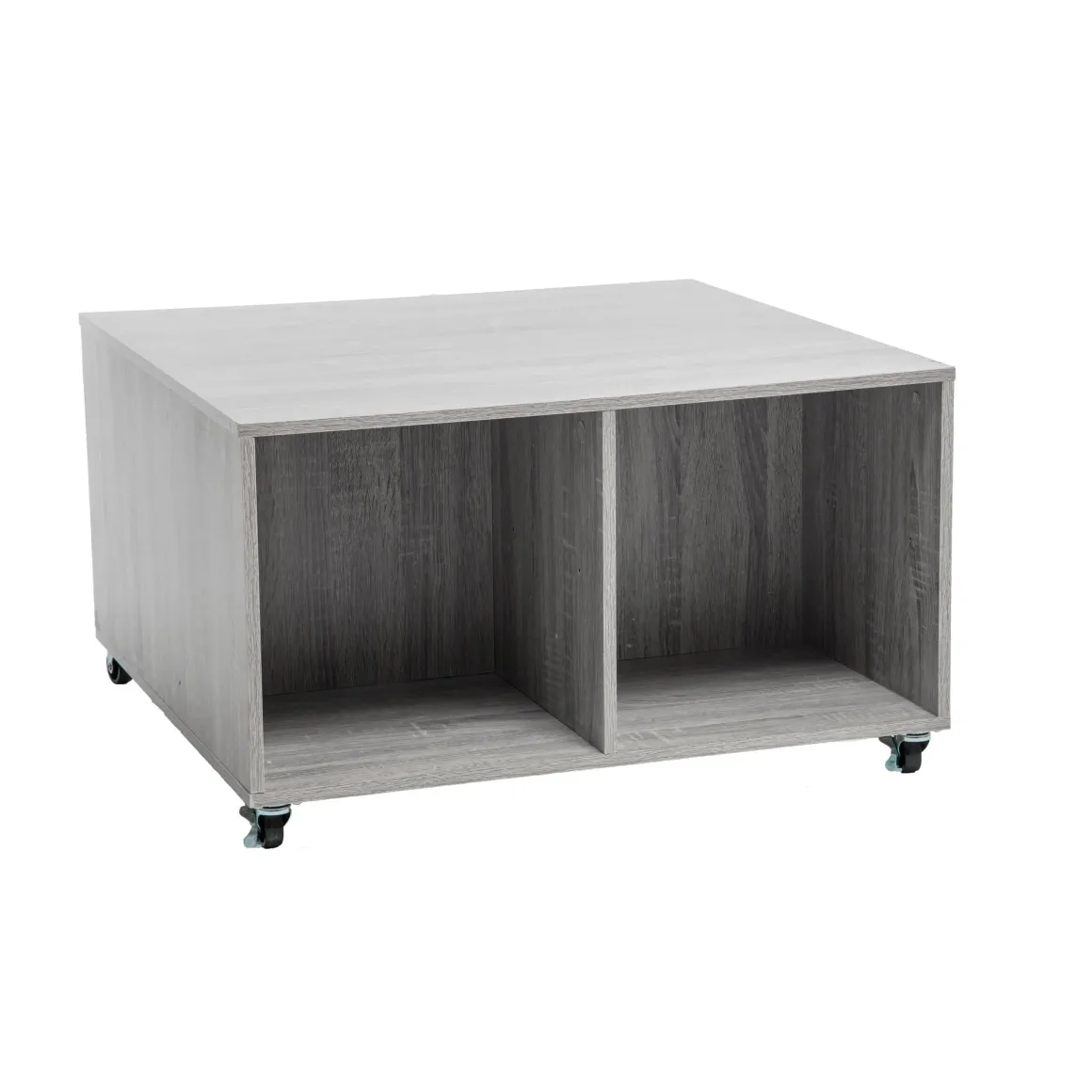 TABLE BASSE 4 CASES MIX GRIS