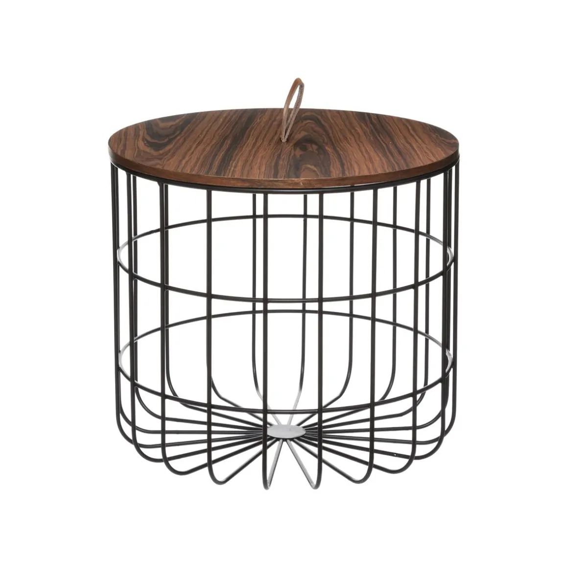 TABLE CAFE BEN NOIR D.48X43.5CM