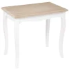 TABLE CAFE CHRYSA BLANC D.60X38X56.3CM