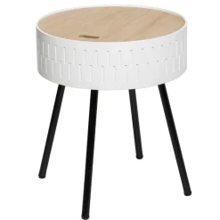 TABLE CAFE COFFRE SHIRO BLANC